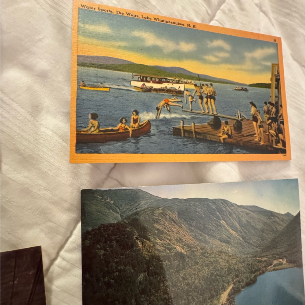 Vintage Postcards New Hampshire Lake Winnipesaukee Nature - Picture 6 of 9